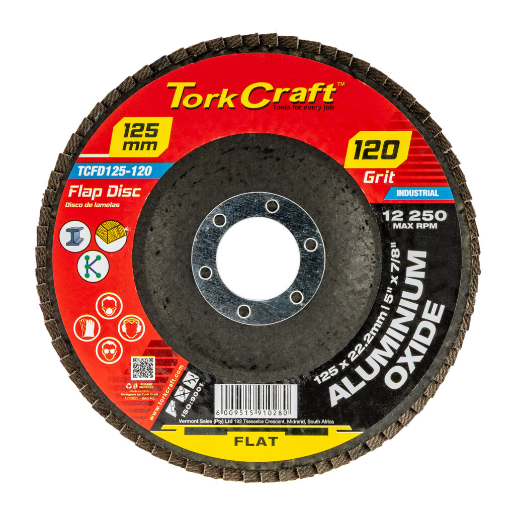 FLAP SANDING DISC 125MM 120GRIT A/O | Shop Pro-Connect South Africa