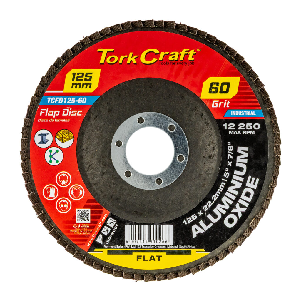 FLAP SANDING DISC 125MM 60GRIT A/O | Shop Pro-Connect South Africa