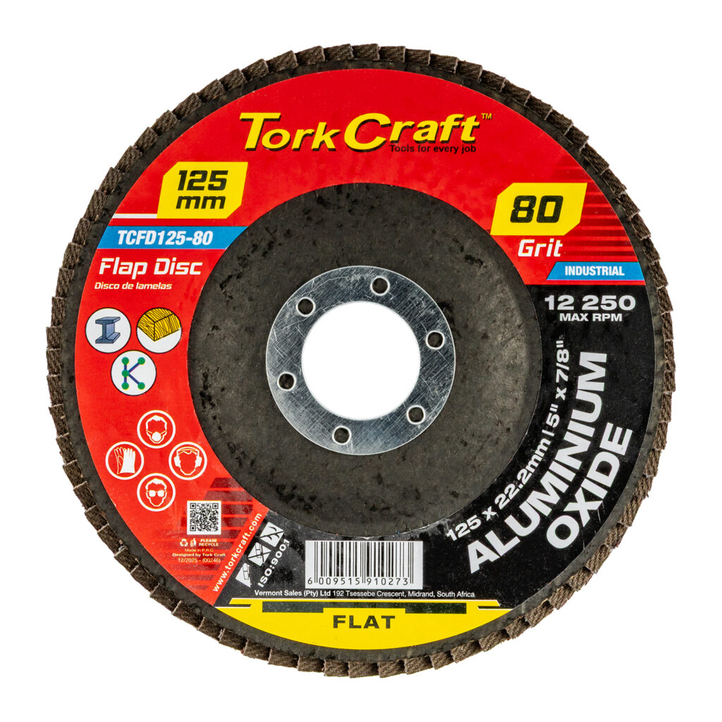 FLAP SANDING DISC 125MM 80GRIT A/O | Shop Pro-Connect South Africa