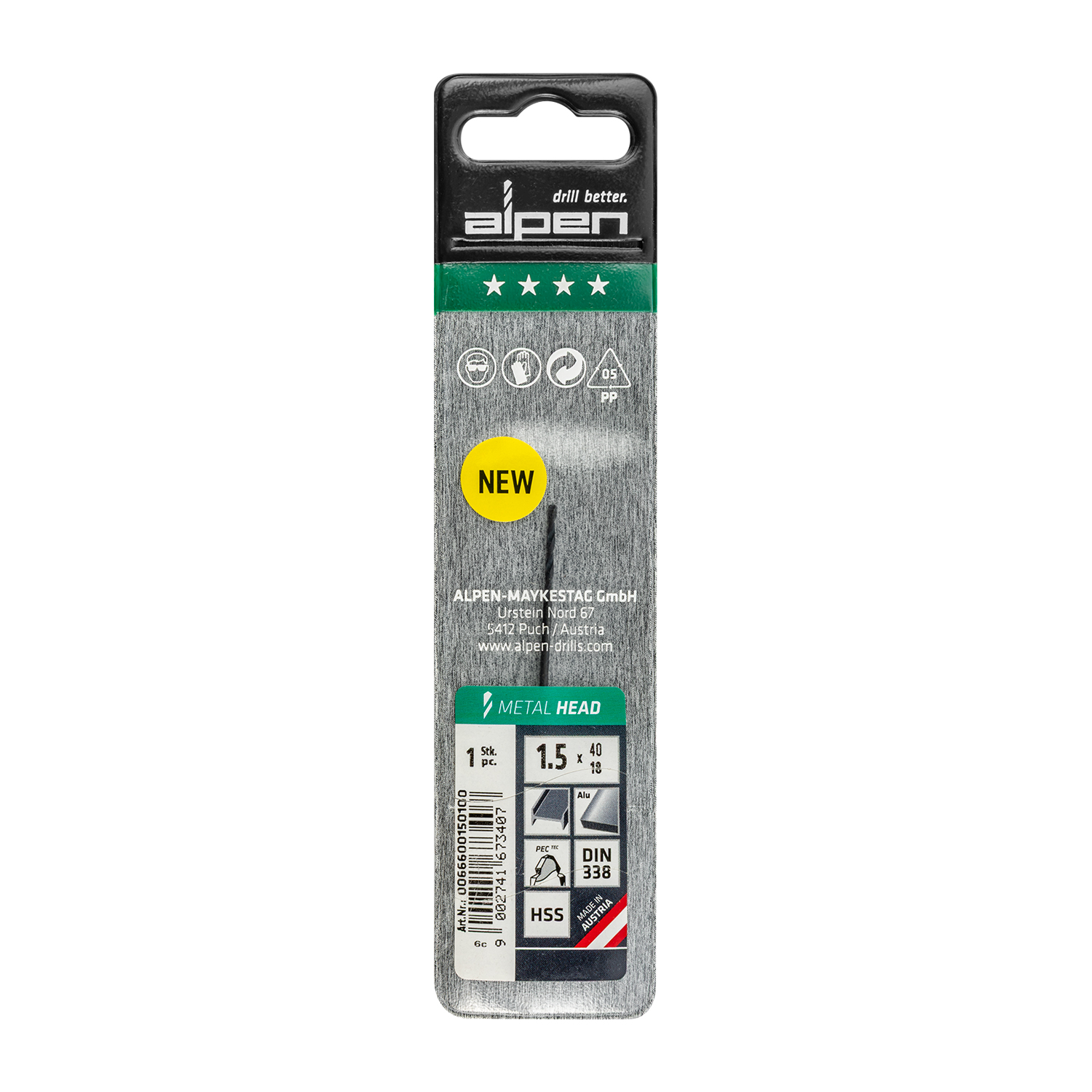 HSS METAL HEAD 1.5MM DIN 338 RN | Shop Pro-Connect South Africa