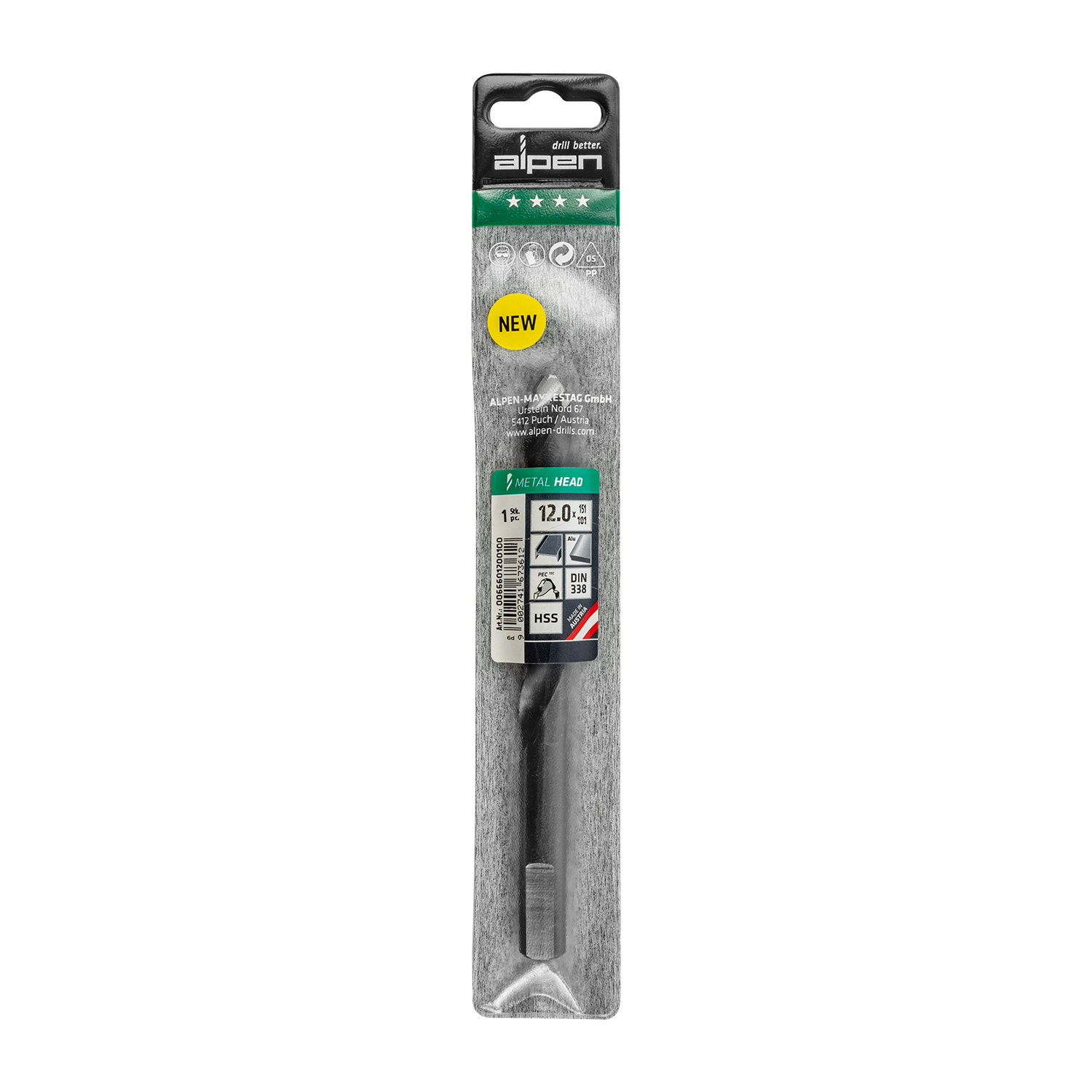 HSS METAL HEAD 12.0 TRI-FLAT DIN 338 RN | Shop Pro-Connect South Africa