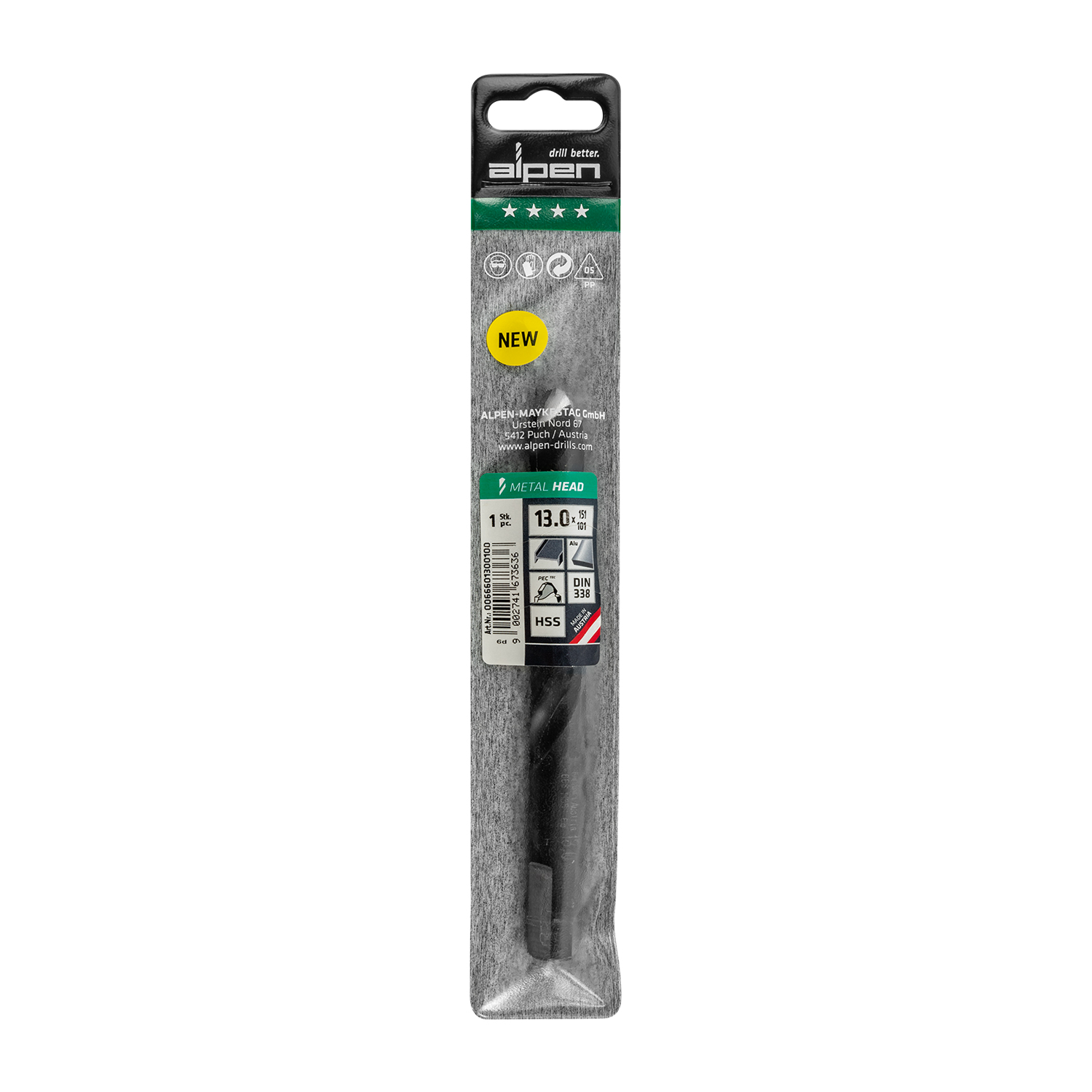 HSS METAL HEAD 13.0 TRI-FLAT DIN 338 RN | Shop Pro-Connect South Africa