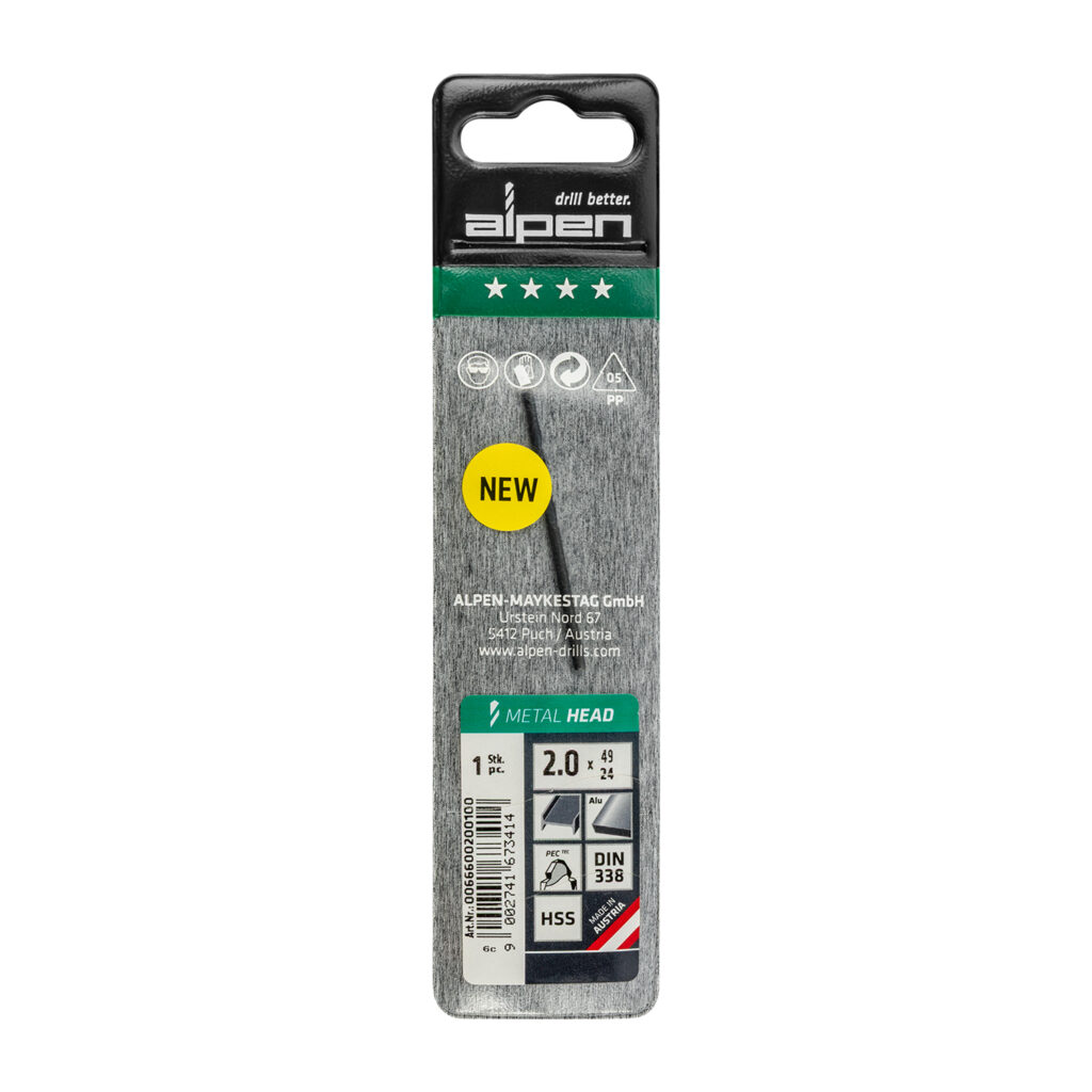 HSS METAL HEAD 2.0MM DIN 338 RN | Shop Pro-Connect South Africa
