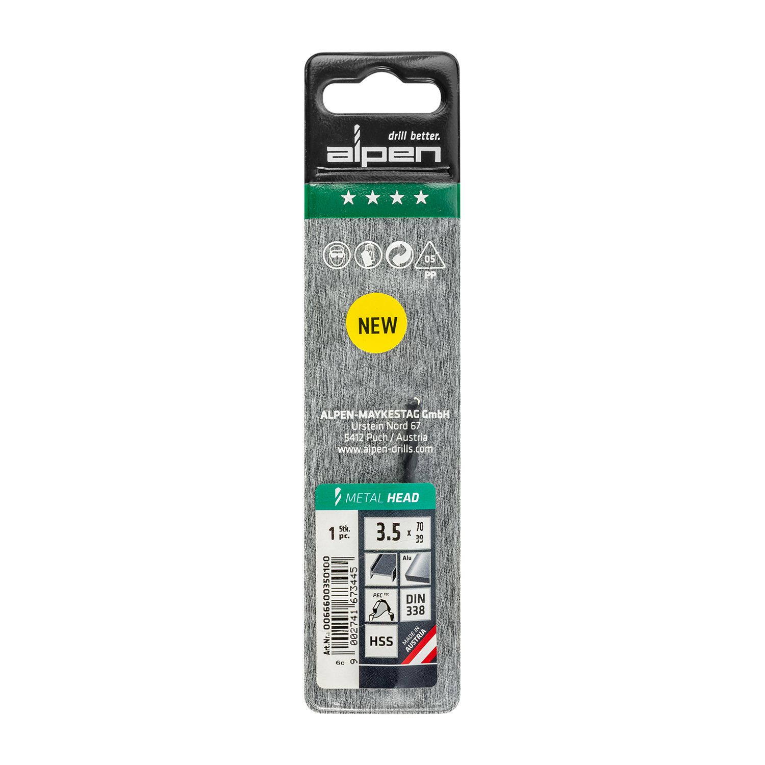 HSS METAL HEAD 3.5MM DIN 338 RN | Shop Pro-Connect South Africa