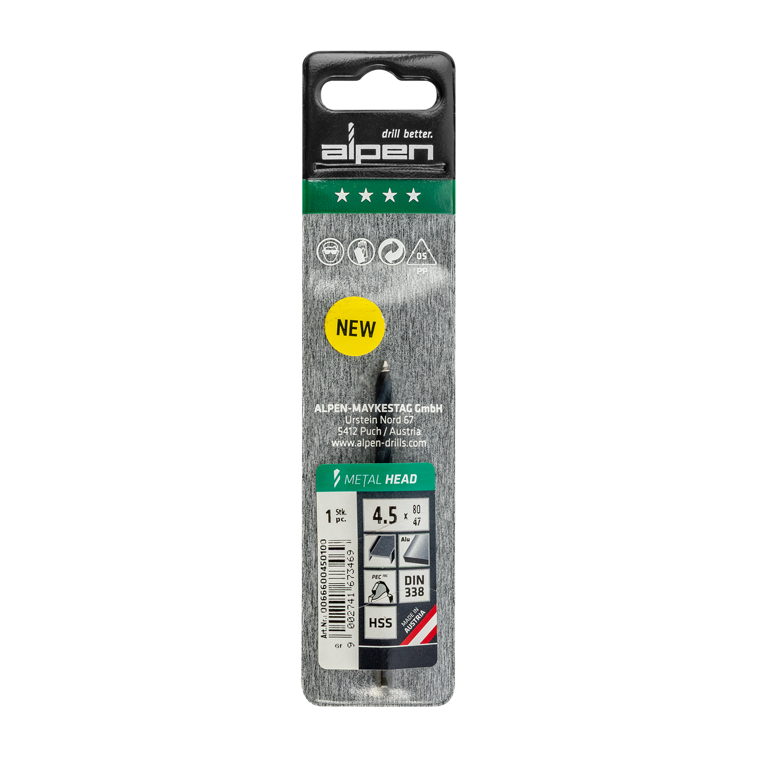 HSS METAL HEAD 4.5 TRI-FLAT DIN 338 RN | Shop Pro-Connect South Africa