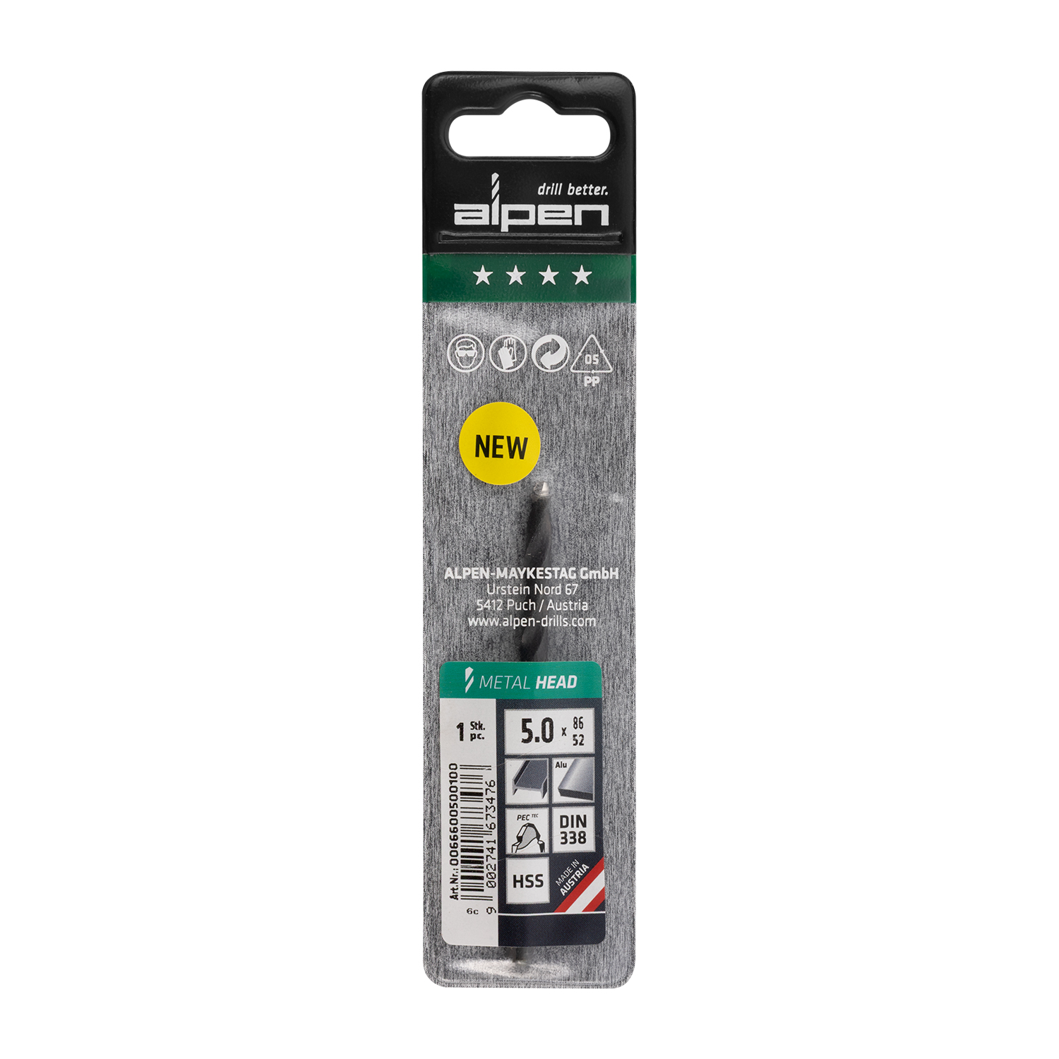 HSS METAL HEAD 5.0 TRI-FLAT DIN 338 RN | Shop Pro-Connect South Africa