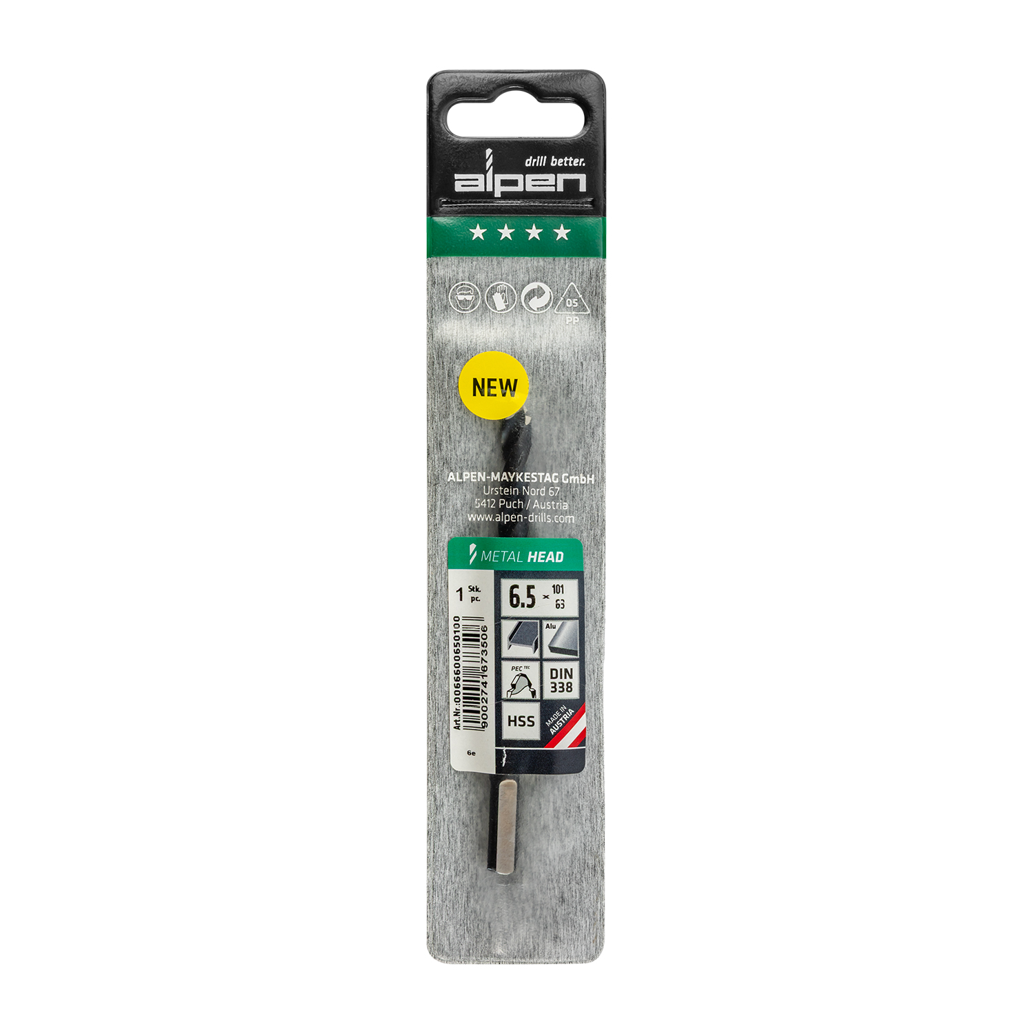 HSS METAL HEAD 6.5 TRI-FLAT DIN 338 RN | Shop Pro-Connect South Africa