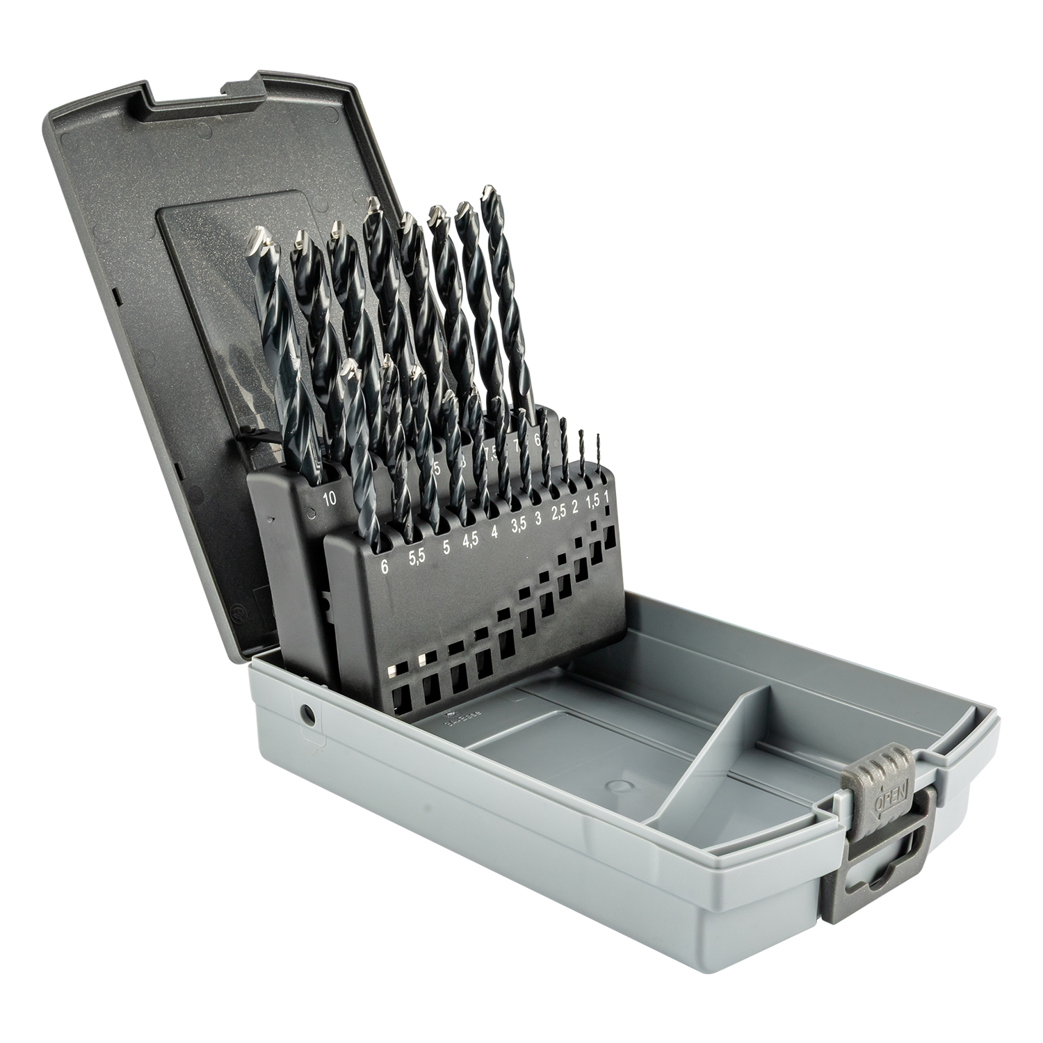 HSS METAL HEAD SET KP19 19PCS.1.0-10.0X0.5MM TR-FLAT DIN338 RN | Shop Pro-Connect South Africa