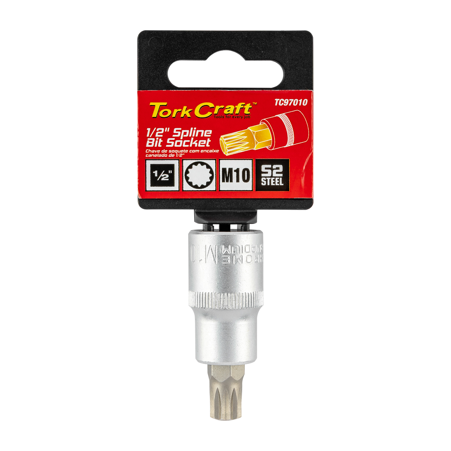 SOCKET BIT 1/2'DR SPLINE M10 S2 MATERIAL | Shop Pro-Connect South Africa
