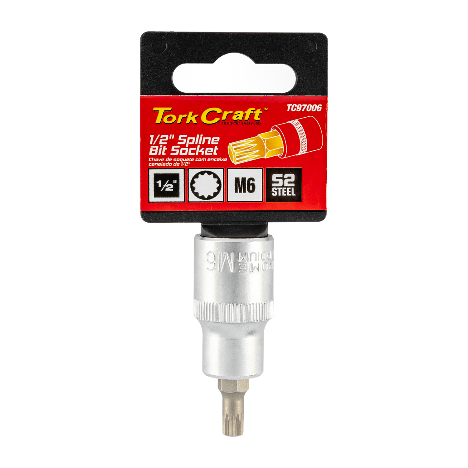 SOCKET BIT 1/2'DR SPLINE M6 S2 MATERIAL | Shop Pro-Connect South Africa