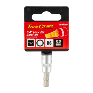 SOCKET BIT 1/4'DR HEX H6 S2 MATERIAL | Shop Pro-Connect South Africa