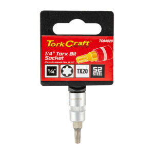 SOCKET BIT 1/4'DR TORX T20 S2 MATERIAL | Shop Pro-Connect South Africa